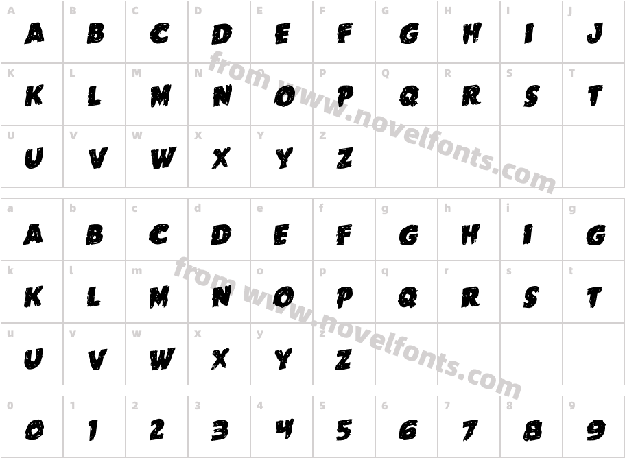 Goblin Creek Staggered RotalicCharacter Map