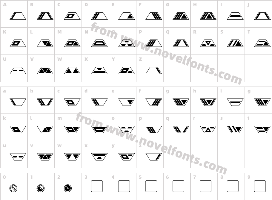 GobotronicCharacter Map