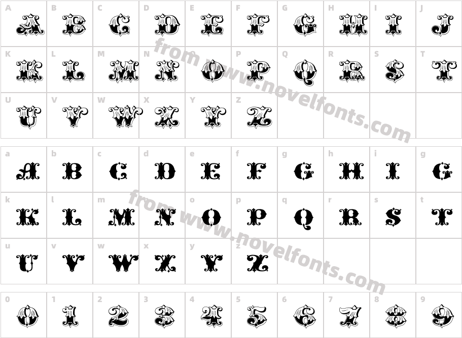 Gold StandardCharacter Map