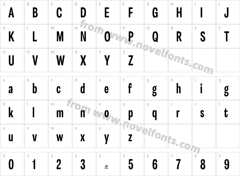 FSP DEMO Astrid Grotesk RegX Cn BoldCharacter Map