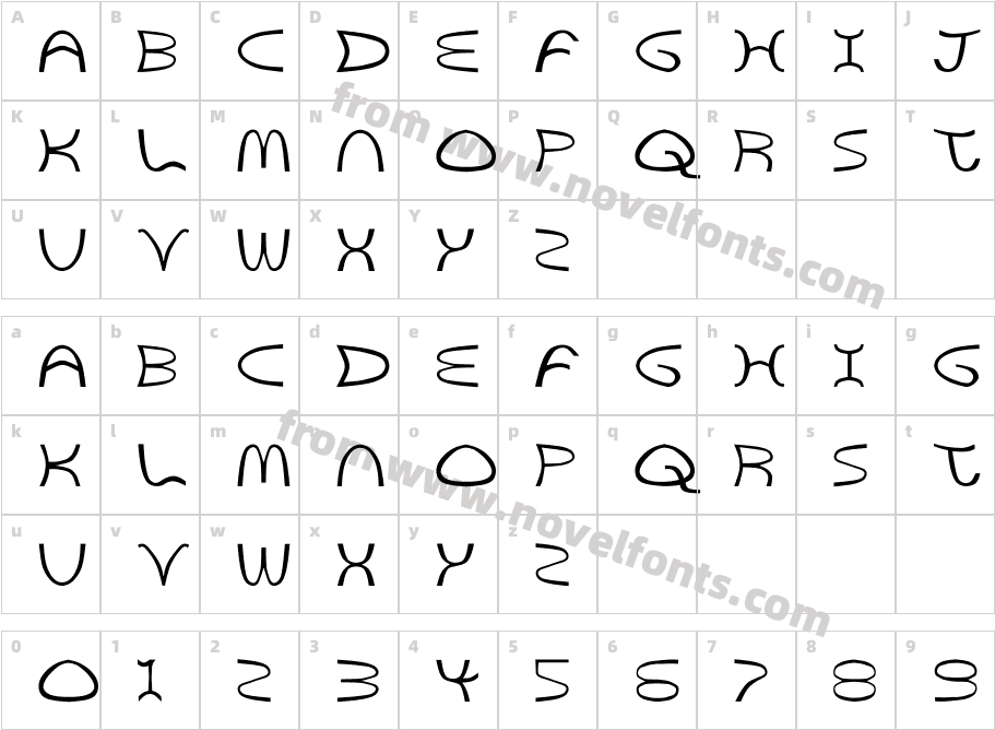 Golden Arches BoldCharacter Map