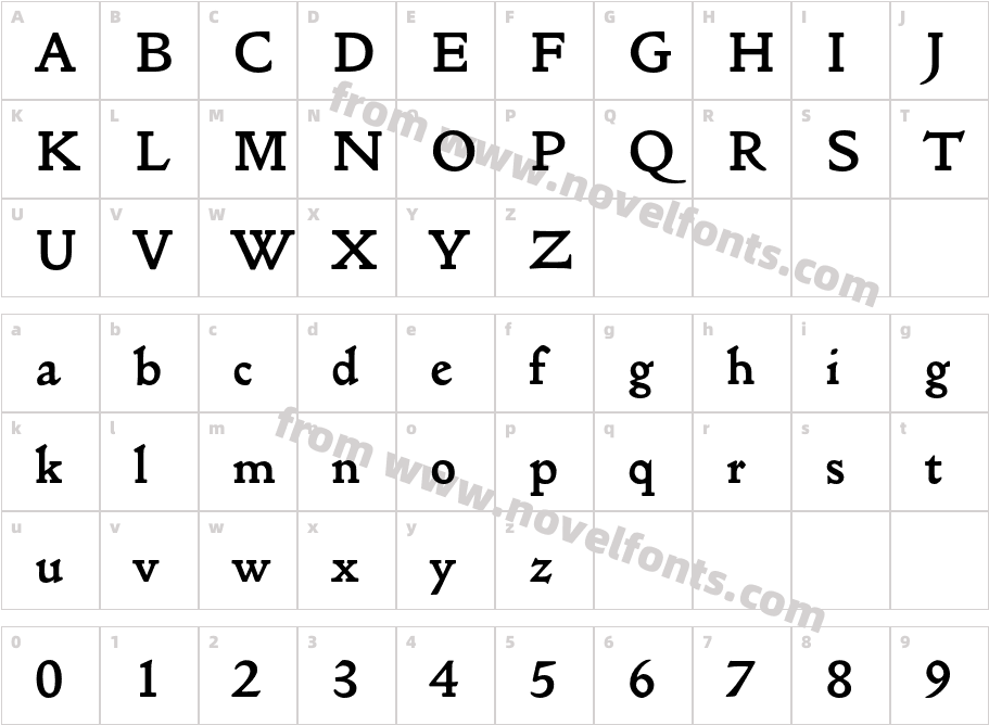 GoldenTypeITCStd-BoldCharacter Map