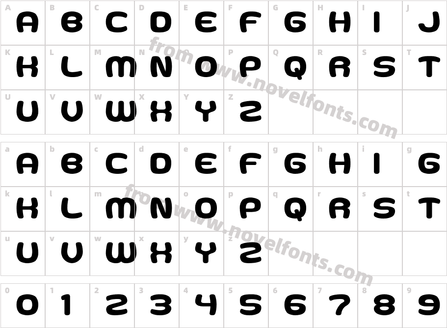 Goma Cookie__GCharacter Map