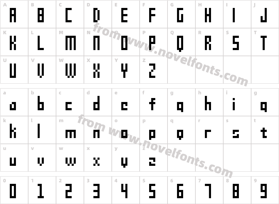 GoodfonT.NET XS09Character Map