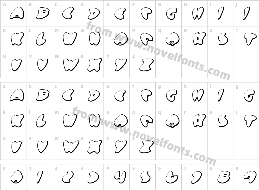 Got No HeartCharacter Map