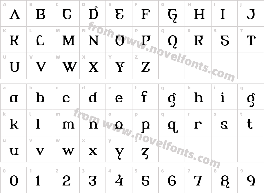 AlembicBeta-RegularTwoCharacter Map