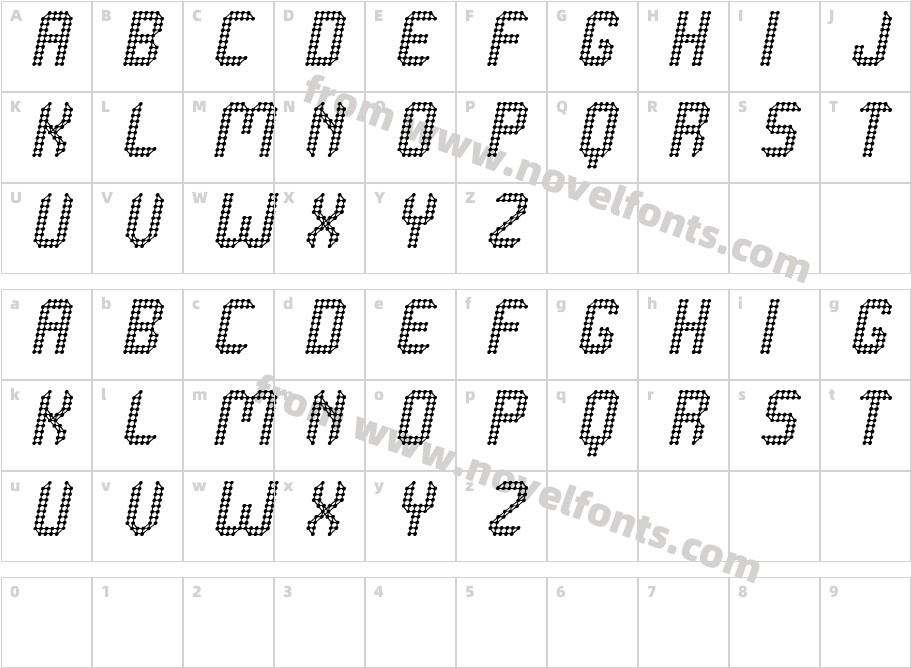 Grafeno St ItalicCharacter Map