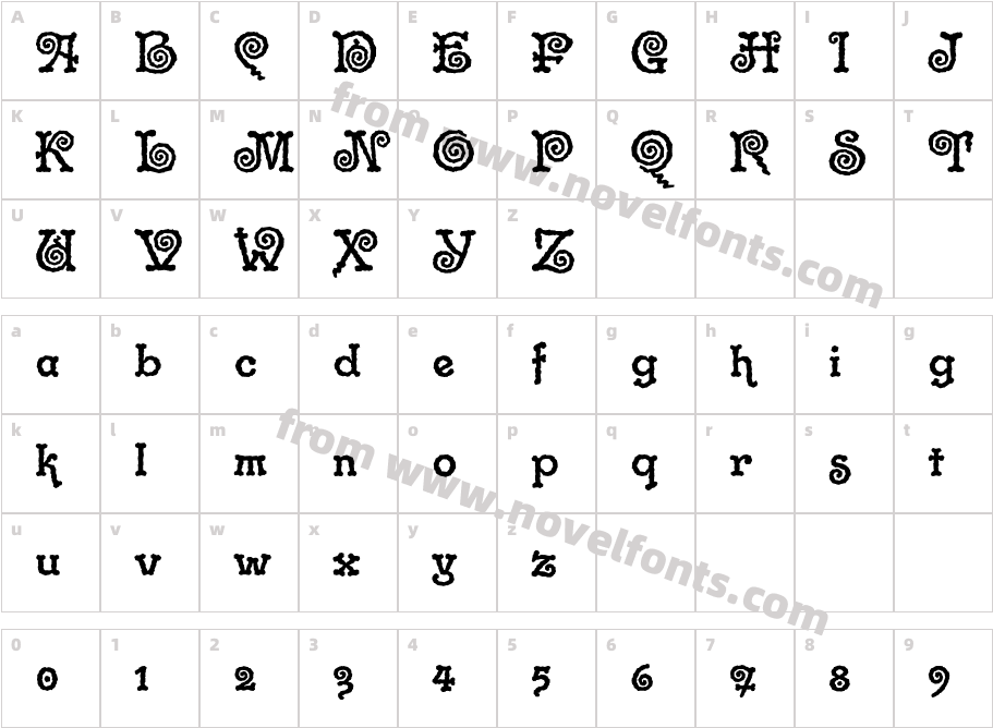 Gramophone ITC StdCharacter Map