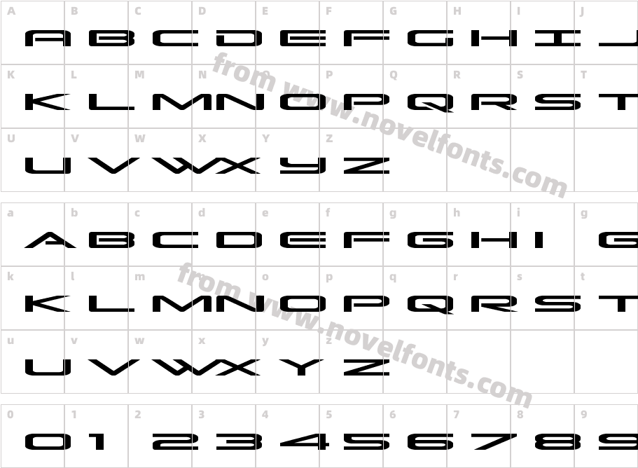 Grand Sport ExpandedCharacter Map