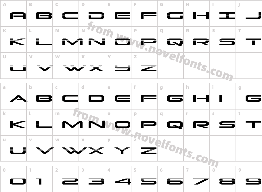 Grand Sport HalftoneCharacter Map