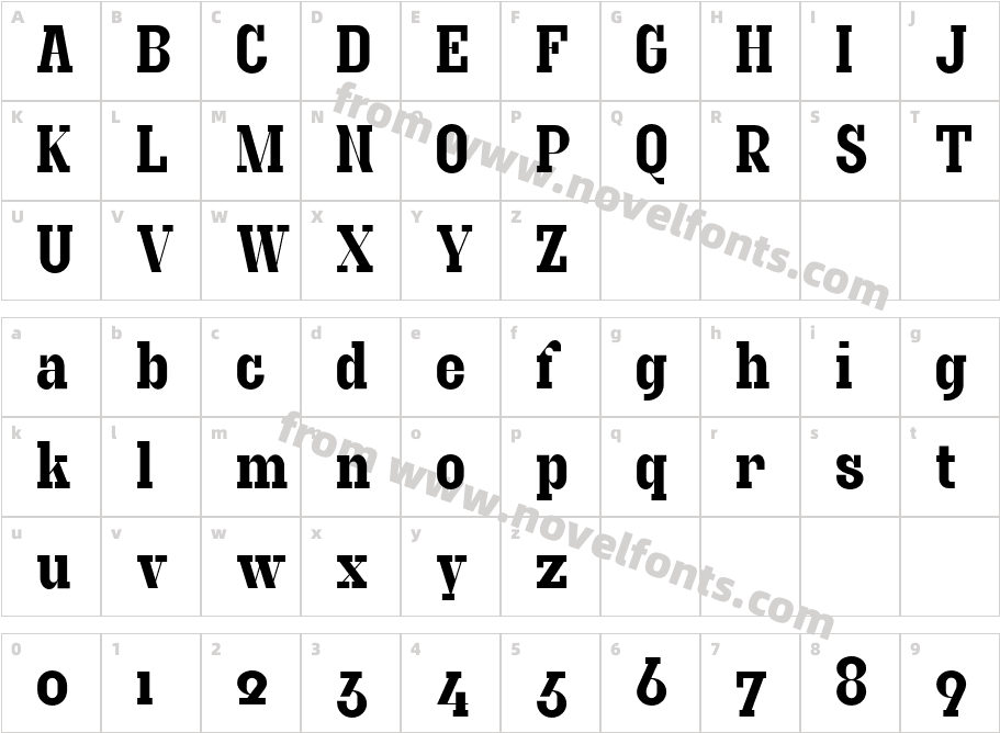 Granite AlternateCharacter Map