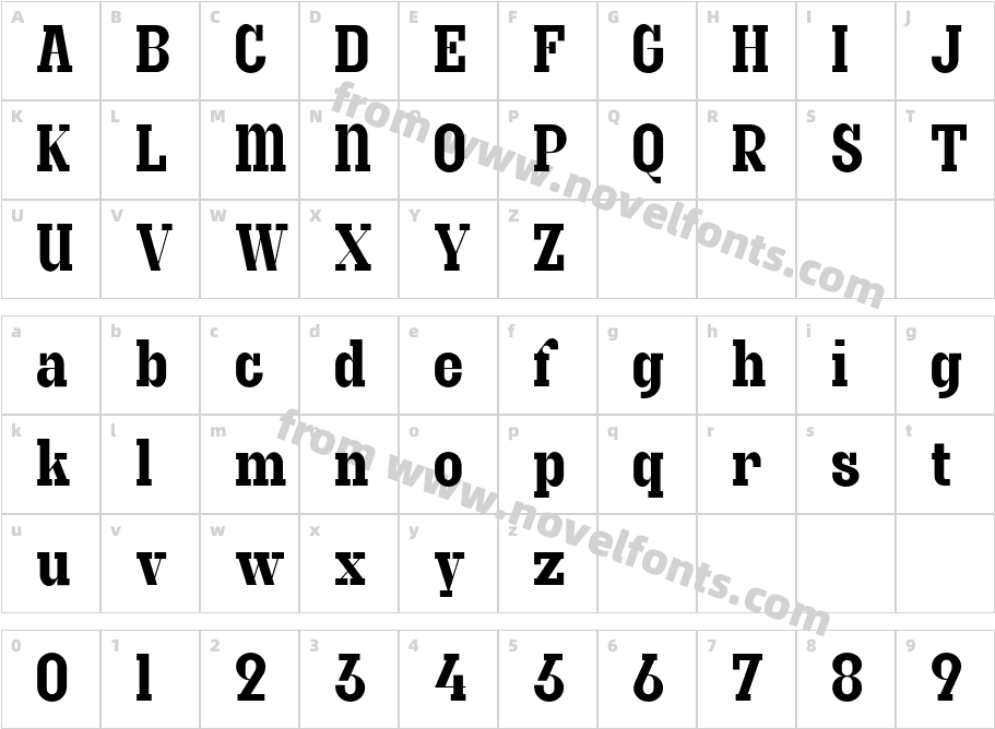 GraniteCharacter Map