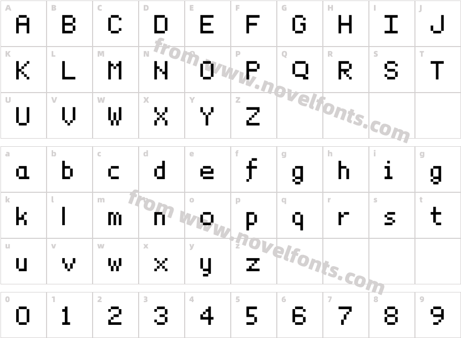 GraphicPixelCharacter Map