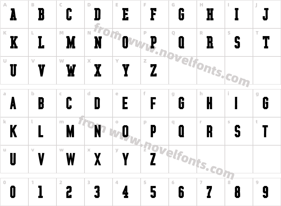 Graphium ExBdCharacter Map