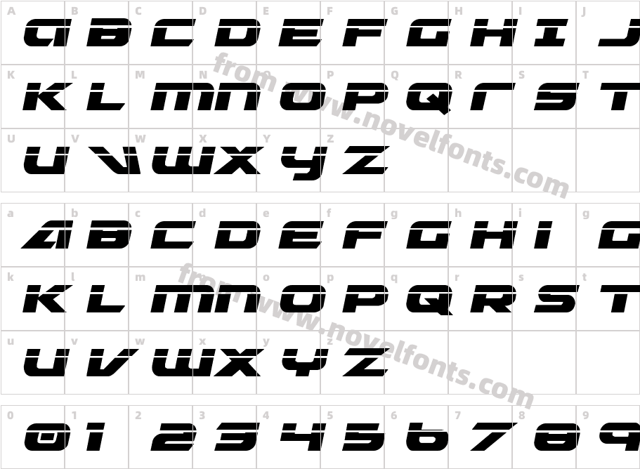 Graymalkin LaserCharacter Map