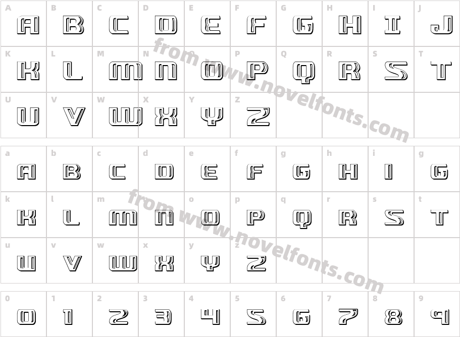 Grease Gun ChromeCharacter Map