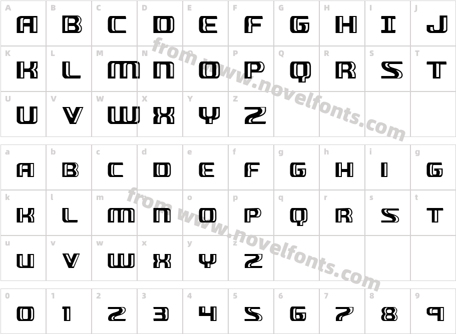 Grease GunCharacter Map