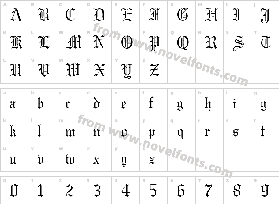 Gregory Wide NormalCharacter Map