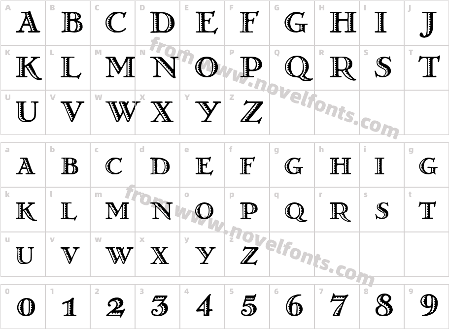 GrekoDeco NormalCharacter Map