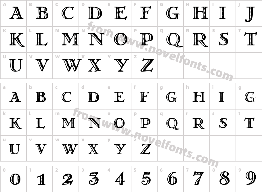 GrekoDecoCharacter Map