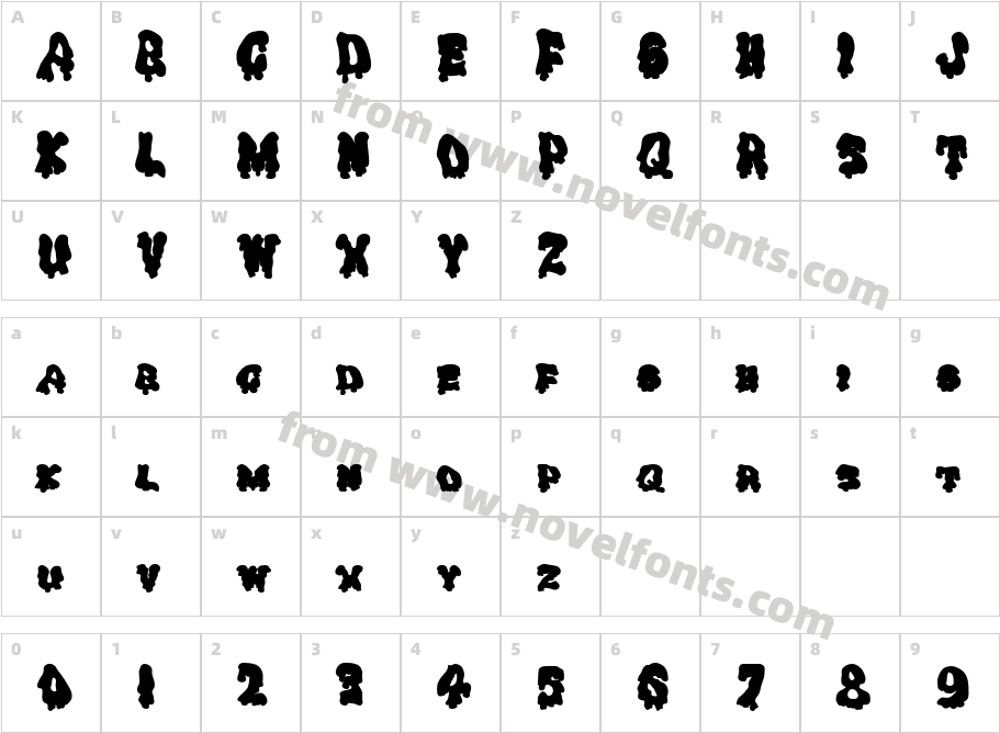 Gremlin Solid BoldCharacter Map