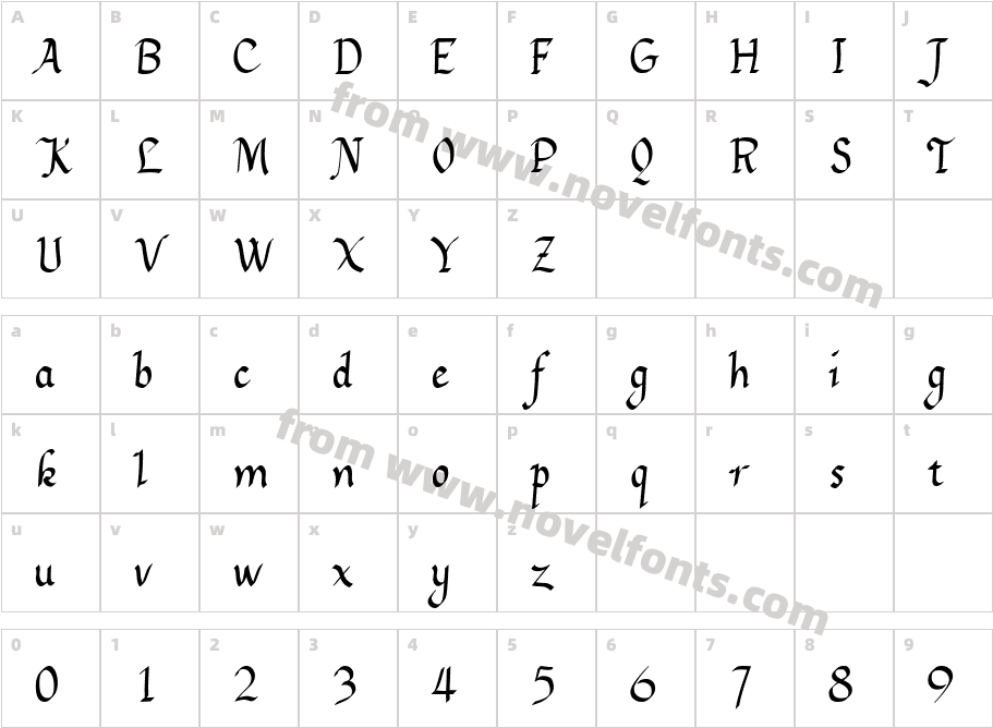 GretchenHello BoldCharacter Map