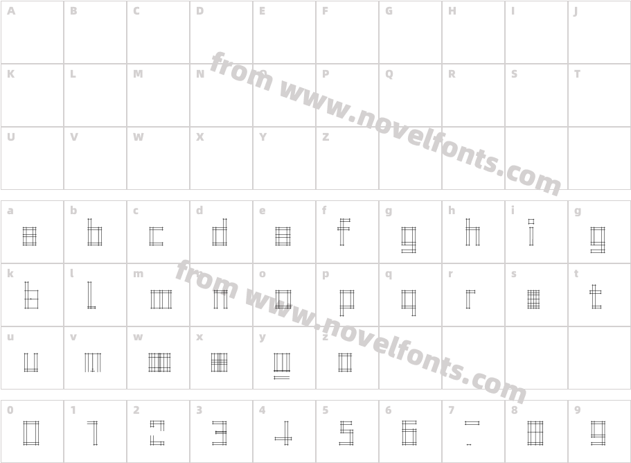 GridNormalCharacter Map