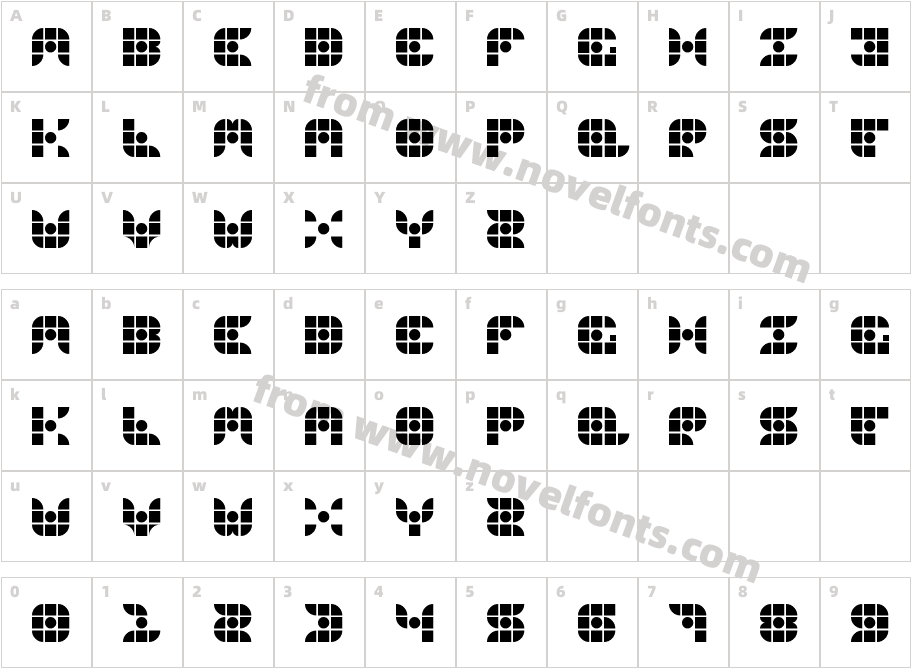 Gridder RegularCharacter Map