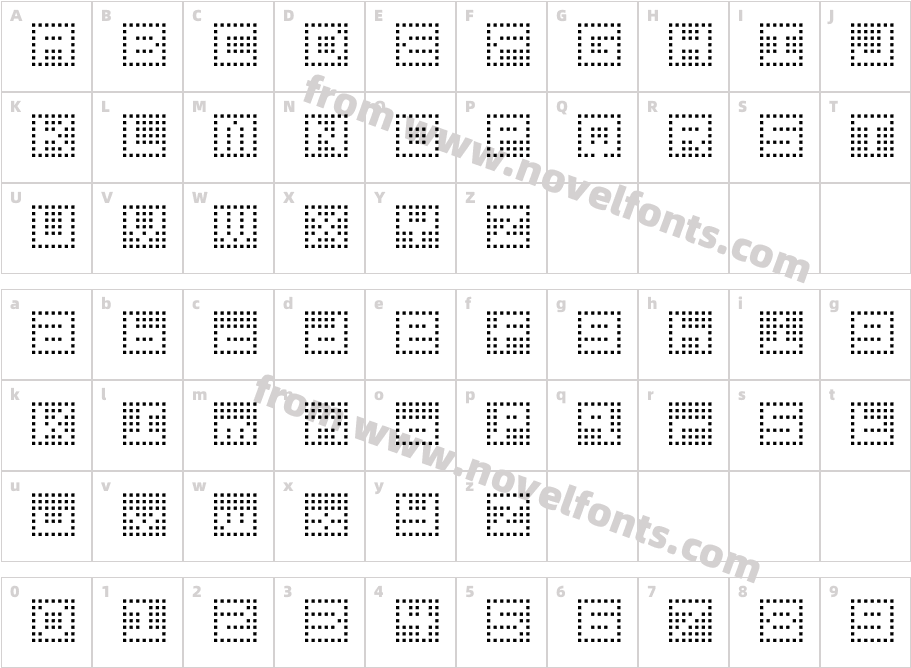 Gridder-NEGCharacter Map