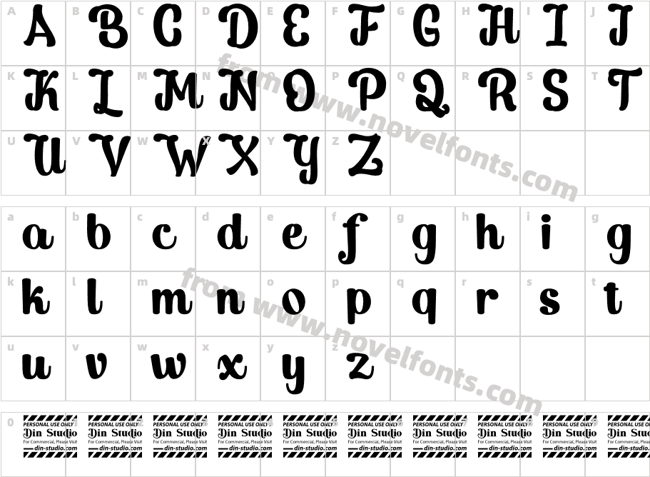 Grindel Milk personal useCharacter Map