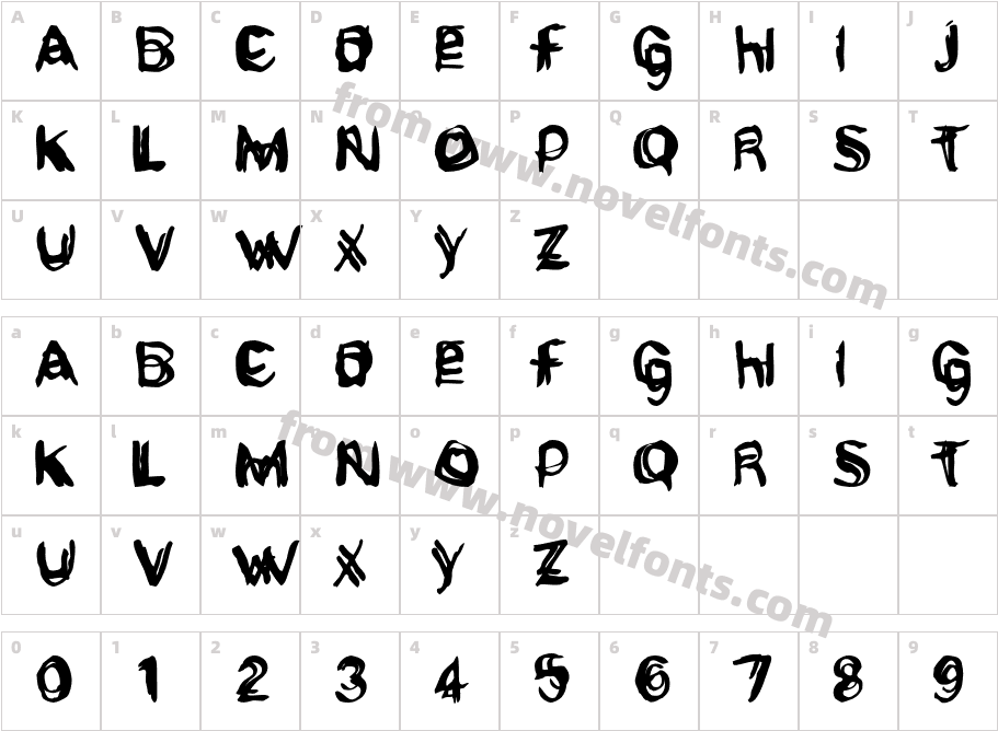 GritzpopGrungeCharacter Map