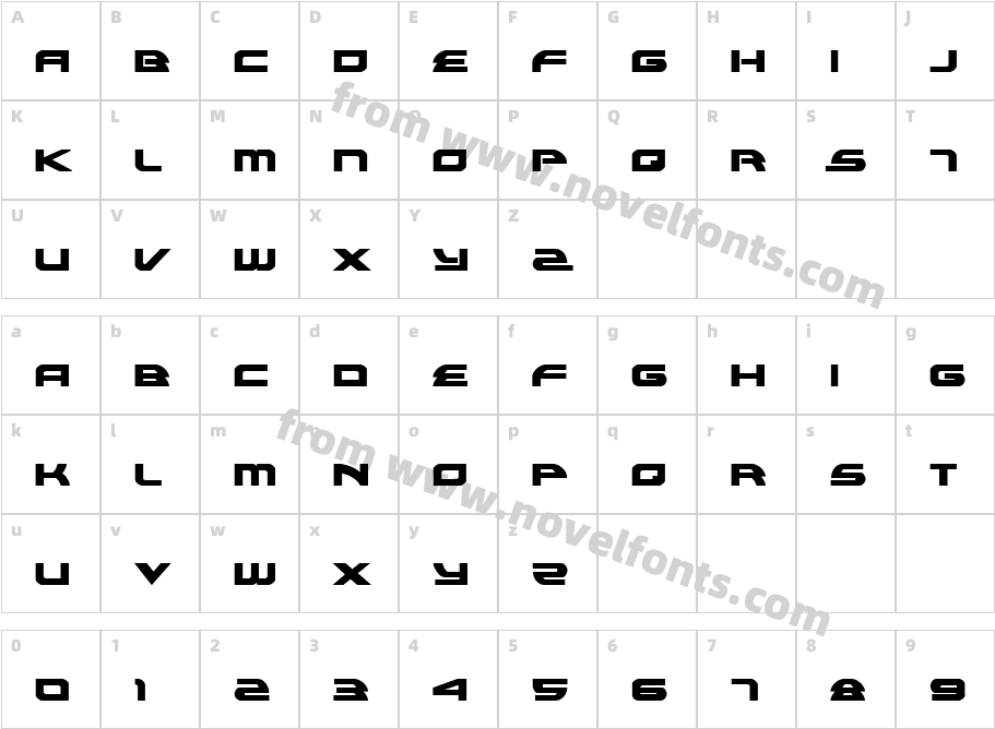 Alexis BoldCharacter Map