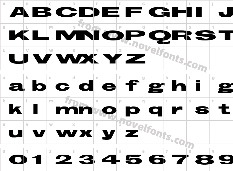 GroschenExtraExtendedCharacter Map