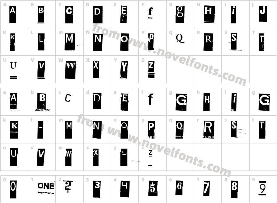 Gubben I LCharacter Map