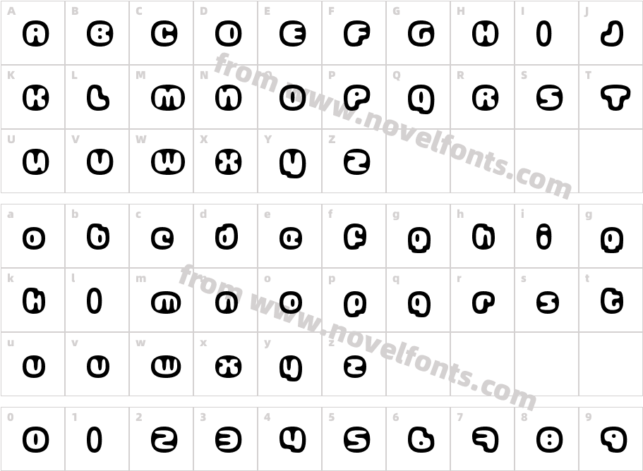 GubblebumCharacter Map