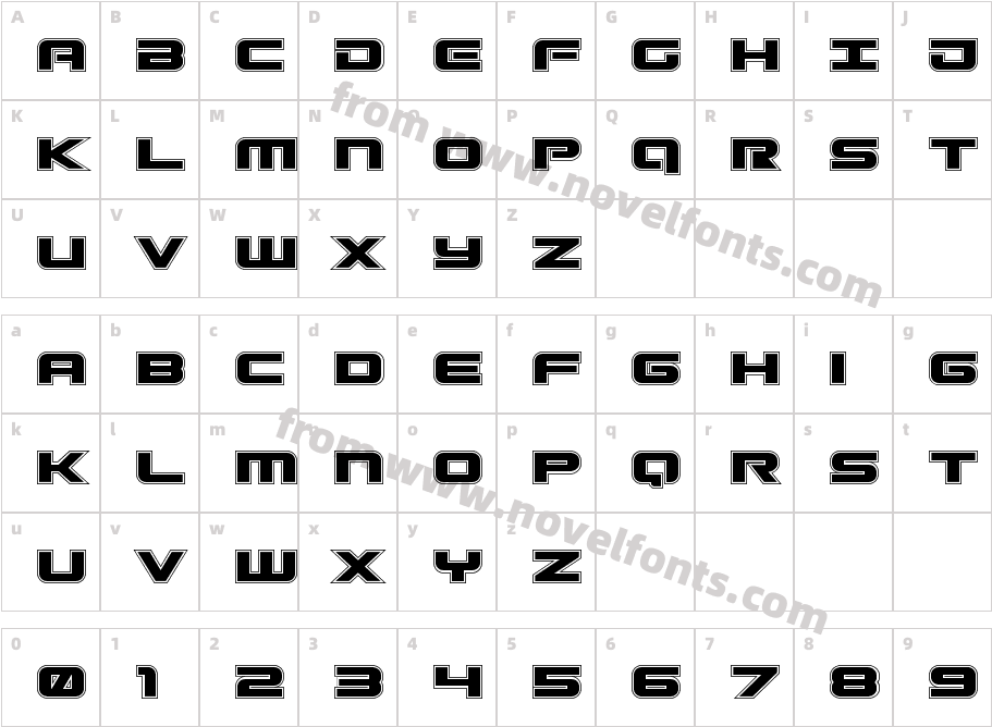 Gunship AcademyCharacter Map