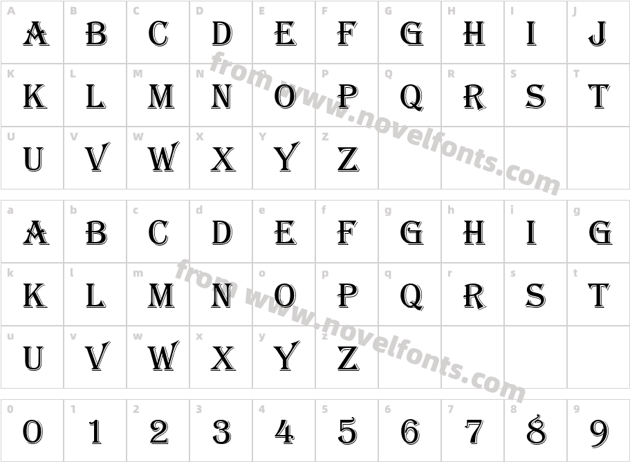 AlgerianCharacter Map