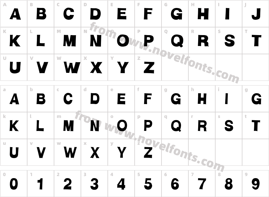 H-ManCharacter Map