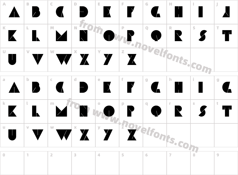 AliCharacter Map