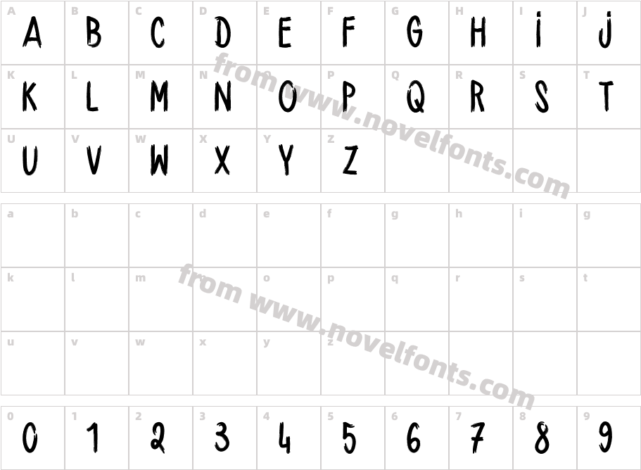 HANDBRUSH_CRECharacter Map