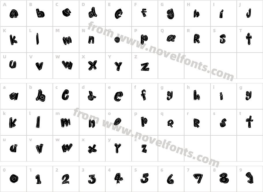 HANGUPCharacter Map