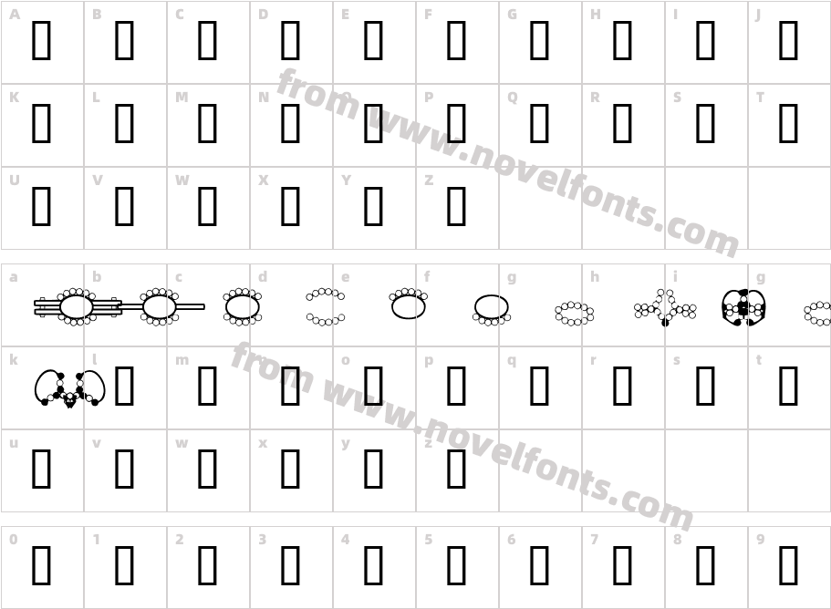 HDGEM1 1Character Map