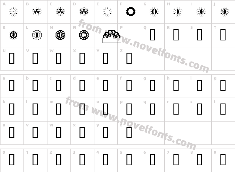 HDGEM6Character Map