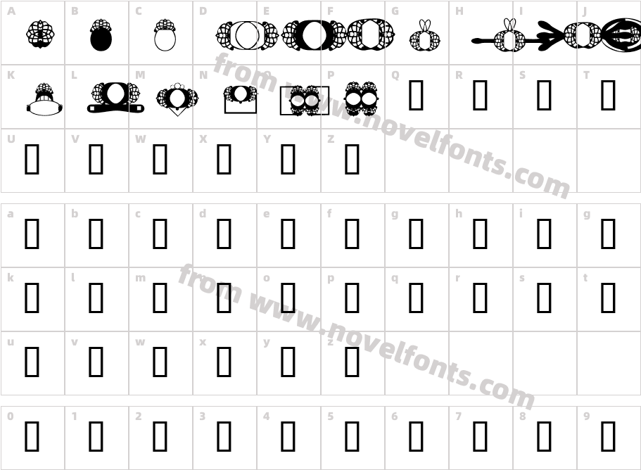 HDGEM8Character Map