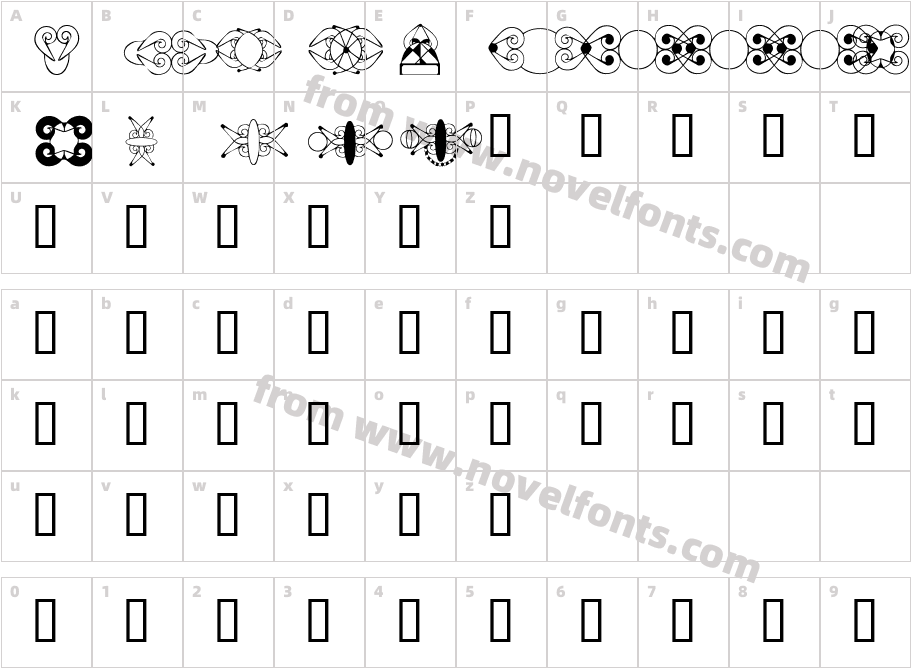 HDGEMS7Character Map