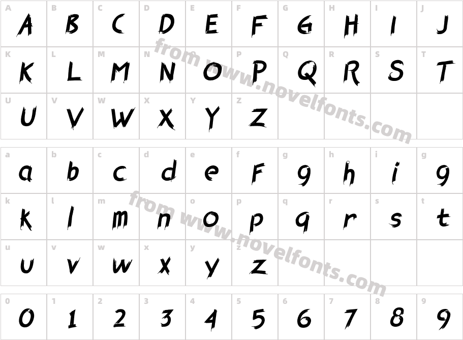 HEROLDCharacter Map