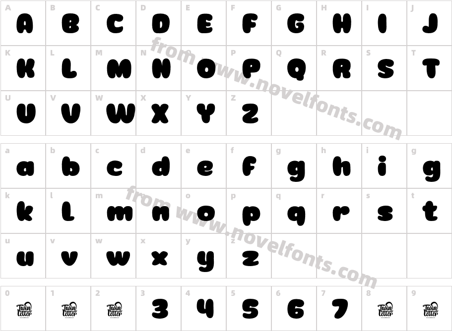 HEYCAZ-RegularCharacter Map