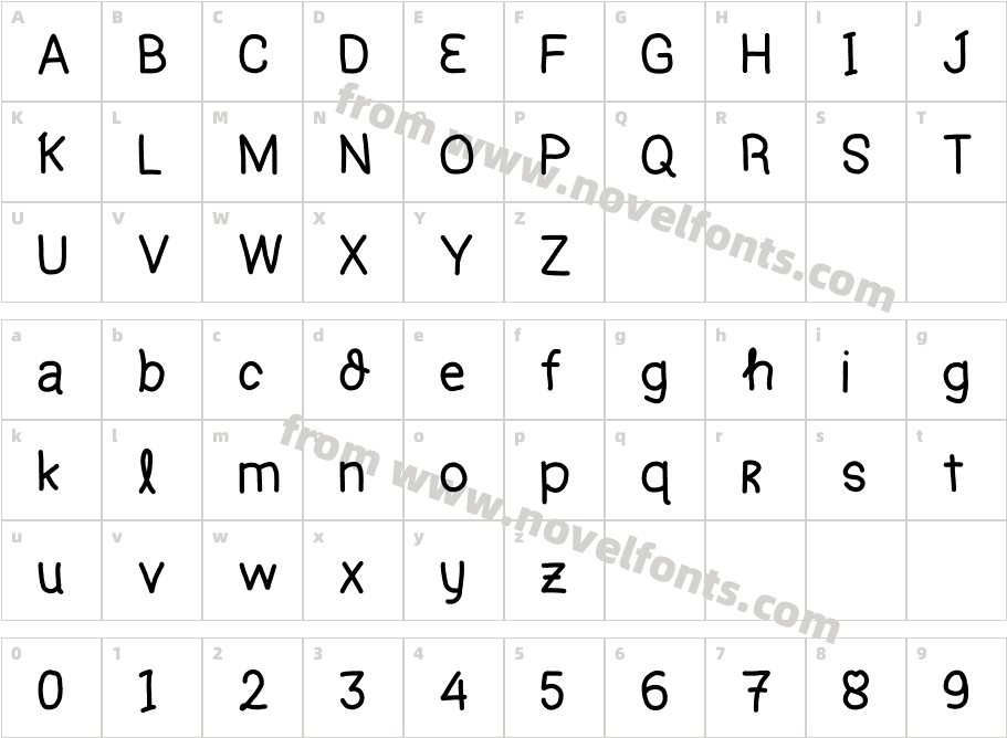 HF003Character Map