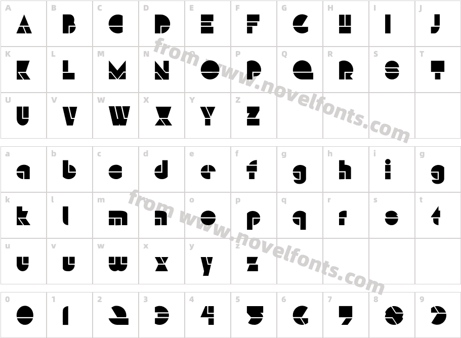 HFF Modern StrandCharacter Map