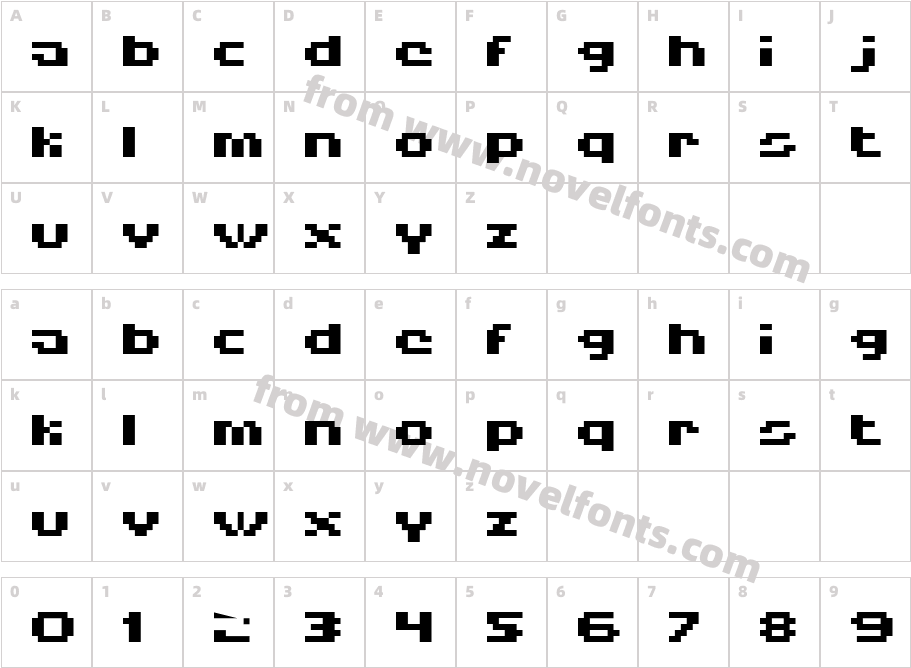 HISKYFLIPPERLOWBOLDCharacter Map